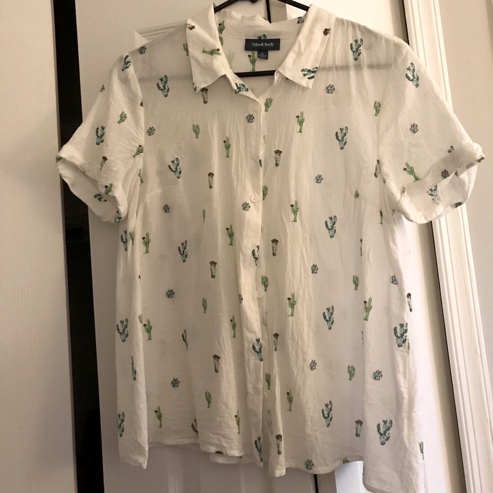 RARE ModCloth Succulent Blouse